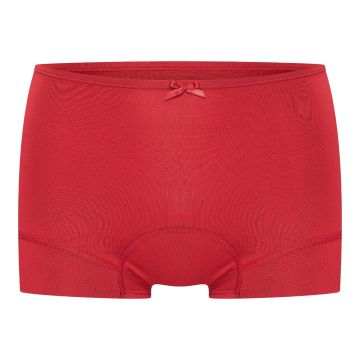 Toulon Dames Short Regular Flow Donker Rood