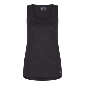 dames thermo singlet kleur zwart 