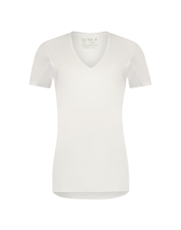 Bergen Heren T-Shirt Deep-V Wit